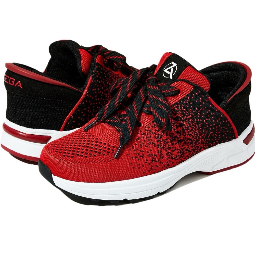 Zeba Shoes Cherry Red Womens Size 6.5 Hands Free Shoes VGC